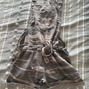 Camouflage Overalls with Belt